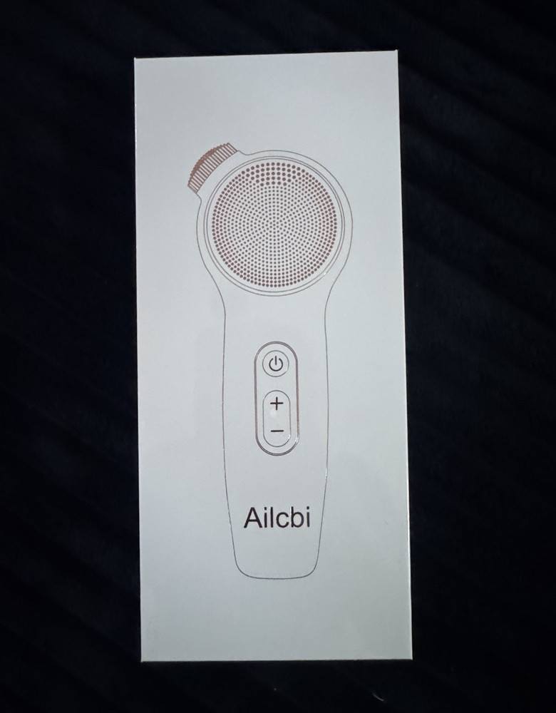 Ailcbi Electric Facial Brush with Heat, Rechargeable Waterproof USB