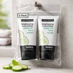 2 Pack Freeman Brightening Cucumber Peel-Off Face Mask 1.5oz