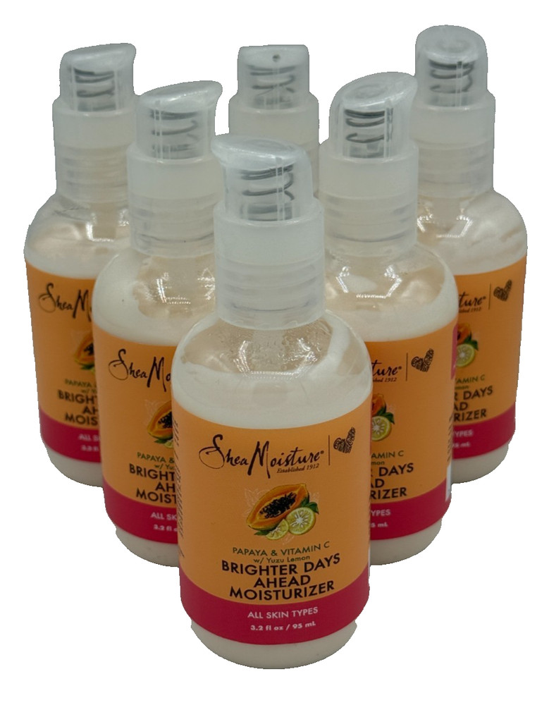 Shea Moisture Brighter Days Ahead Papaya & Vitamin C Moisturizer 3.2oz PACK OF 6